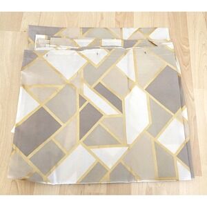 NEW Springs Bath fashion Fabric Shower Curtain Gold Geometric 71" x 72" NOB USA